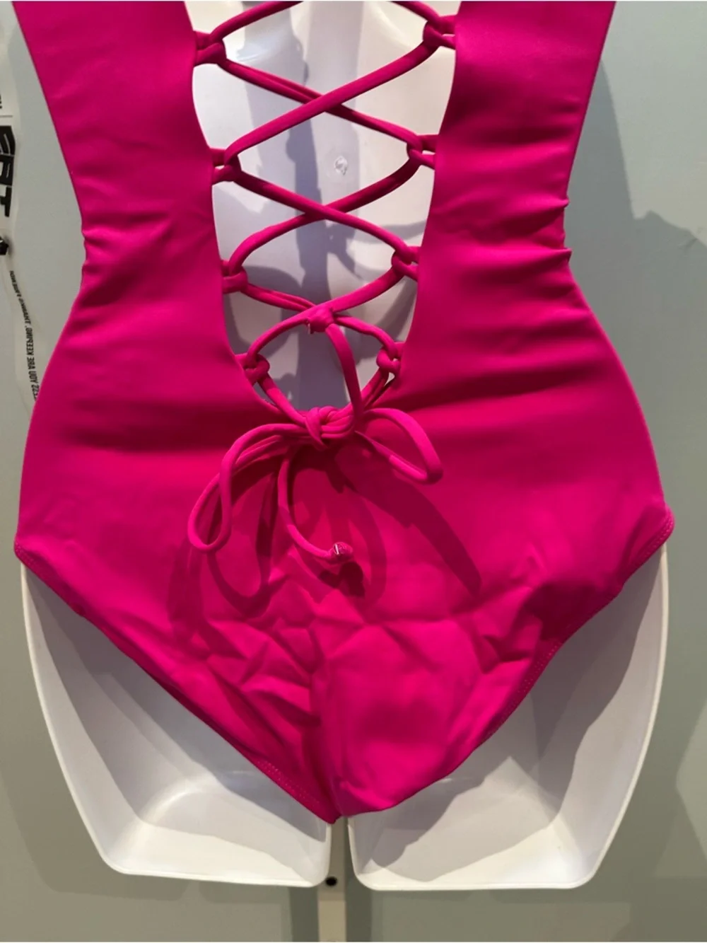 Ta3 Squarey Pink One Piece Swimsuit Bathing Suit XS Regular / Long New with Tag